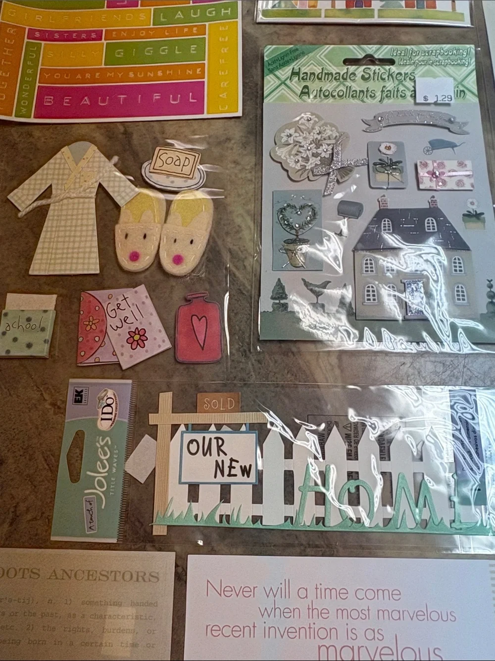 Scrapbooking Stickers and Embellishments - lot 54